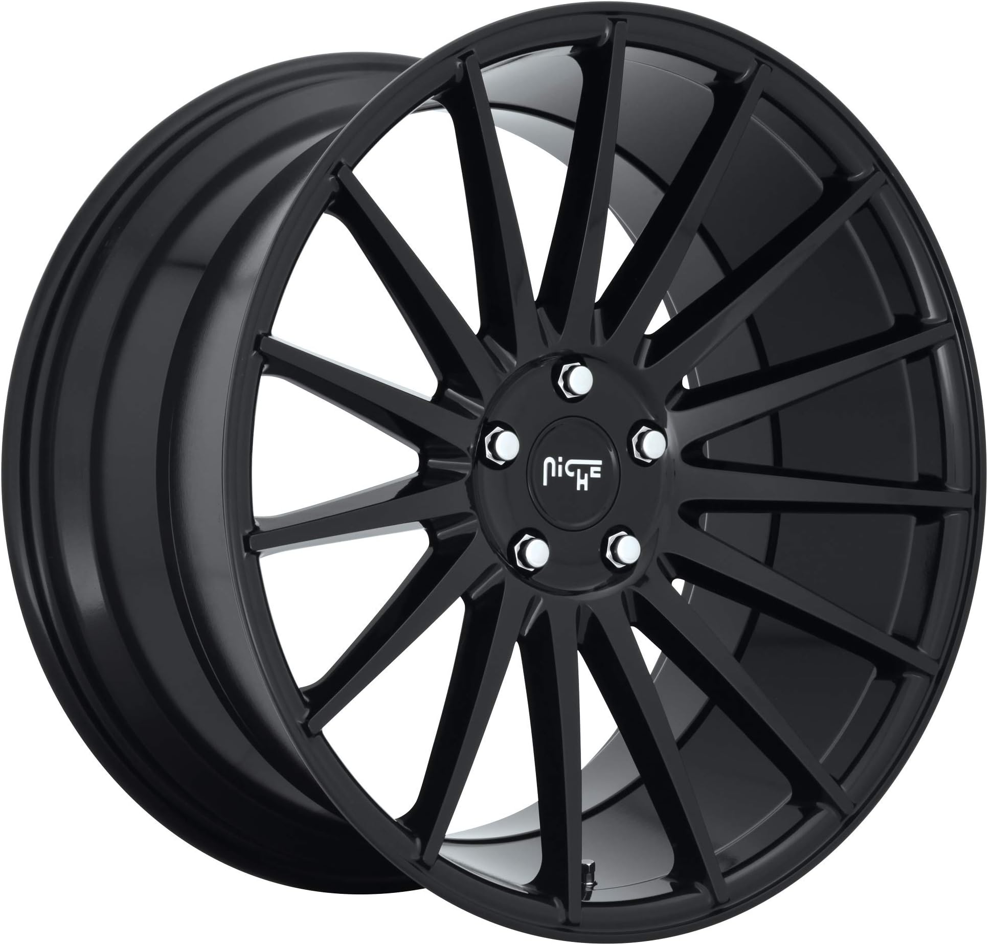 NICHE 1PC FORM GLOSS BLACK FORM 20x8.5 5x120.00 GLOSS BLACK (35 mm) RIM