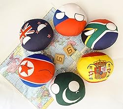 Raclove 6PC Countryballs Plushies - Soft