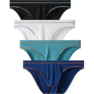 WINDAY Men's Briefs Modal Low Rise Bikini Briefs Soft Moisture Wicking Underwear