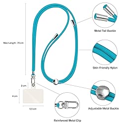 TBOC Cell Phone Lanyard [Turquoise] - Comfortable