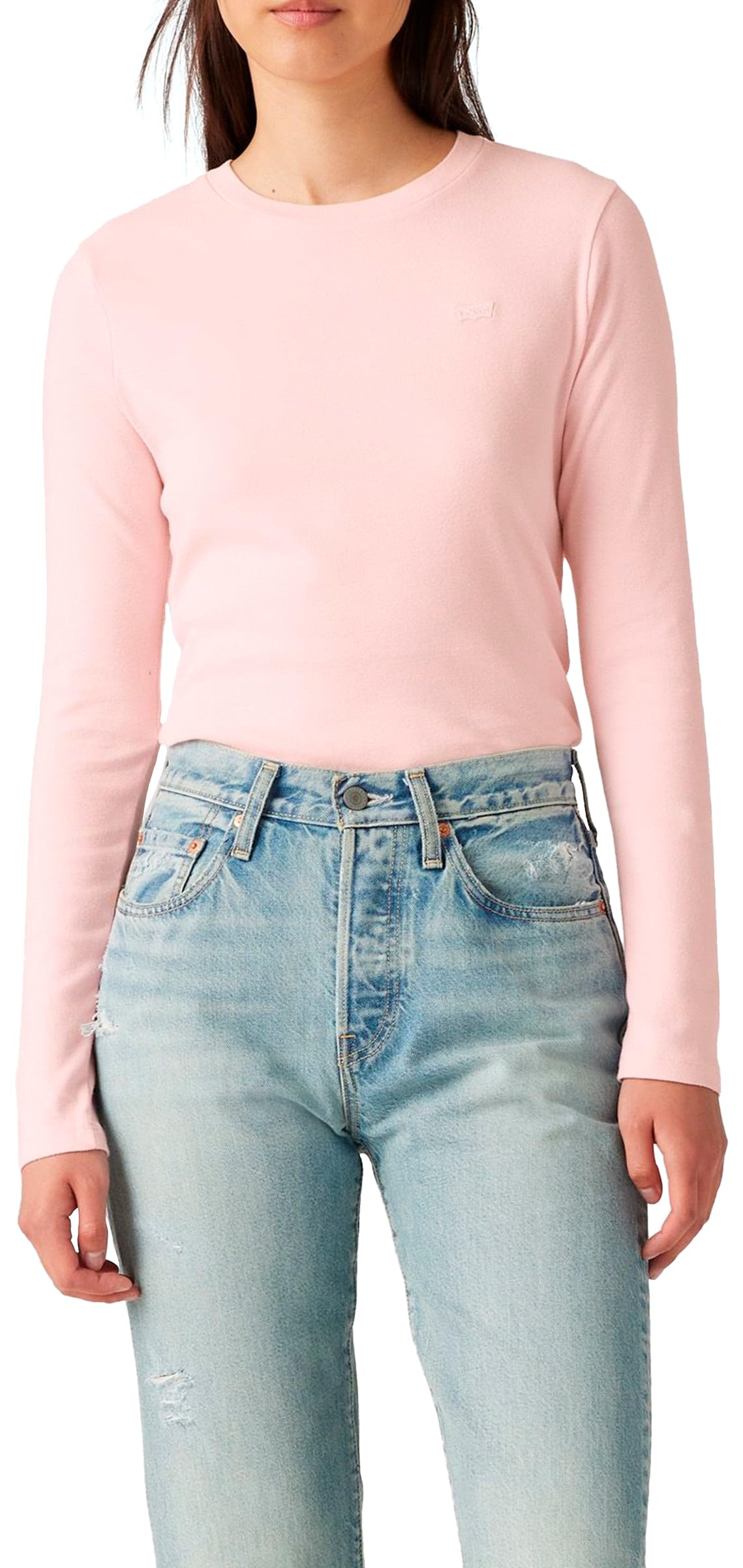Levi's Women's Essential Housemark Long-Sleeved T-Shirt, Potpourri, XS