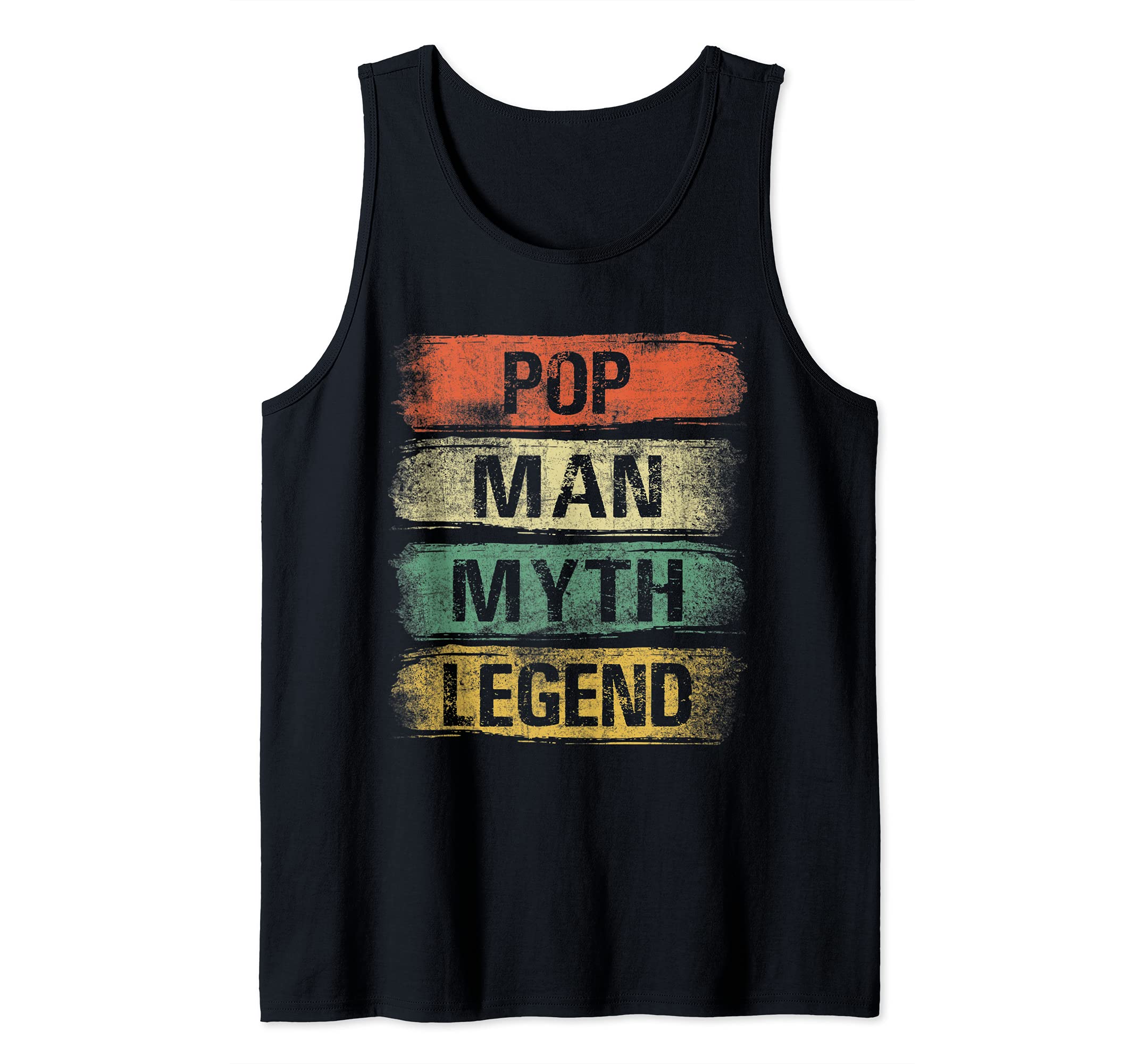 Mens Pop Man Myth Legend Father's Day Vintage Pop Tank Top
