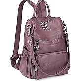 Uromee Travel Backpack Purse for Women Vegan Leather Ladies Fashion Tassel Shoulder Bag Convertible