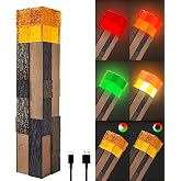 Light-Up Wall Torch Lamp Rechargeable Handheld &amp; Wall-Mountable Decor Light | 4 flame colors &amp; 3 light modes; use handheld / wall-mounted / upright for bedrooms, cosplay, camping, gifts for Boys Aged 6-8