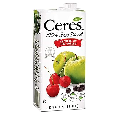 Ceres 100% All Natural Pure Fruit Juice Blend, Secrets of the Valley - Gluten Free, Rich in Vitamin C, No Added Sugar or Preservatives, Cholesterol