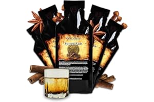 THOUSAND OAKS BARREL Spiced Rum Flavoring Essence (5 Pack), Liquor Flavor Refill Packets for Bootleg Kits & Barrel Aging, Swish Barrel Extract for Cocktails, Mixology & Moonshine Distilling, 5 x 20ml (.65oz)