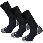 True Energy Men's Crew Socks - Sport Socks with Compression + Infrared - 3 Pairs