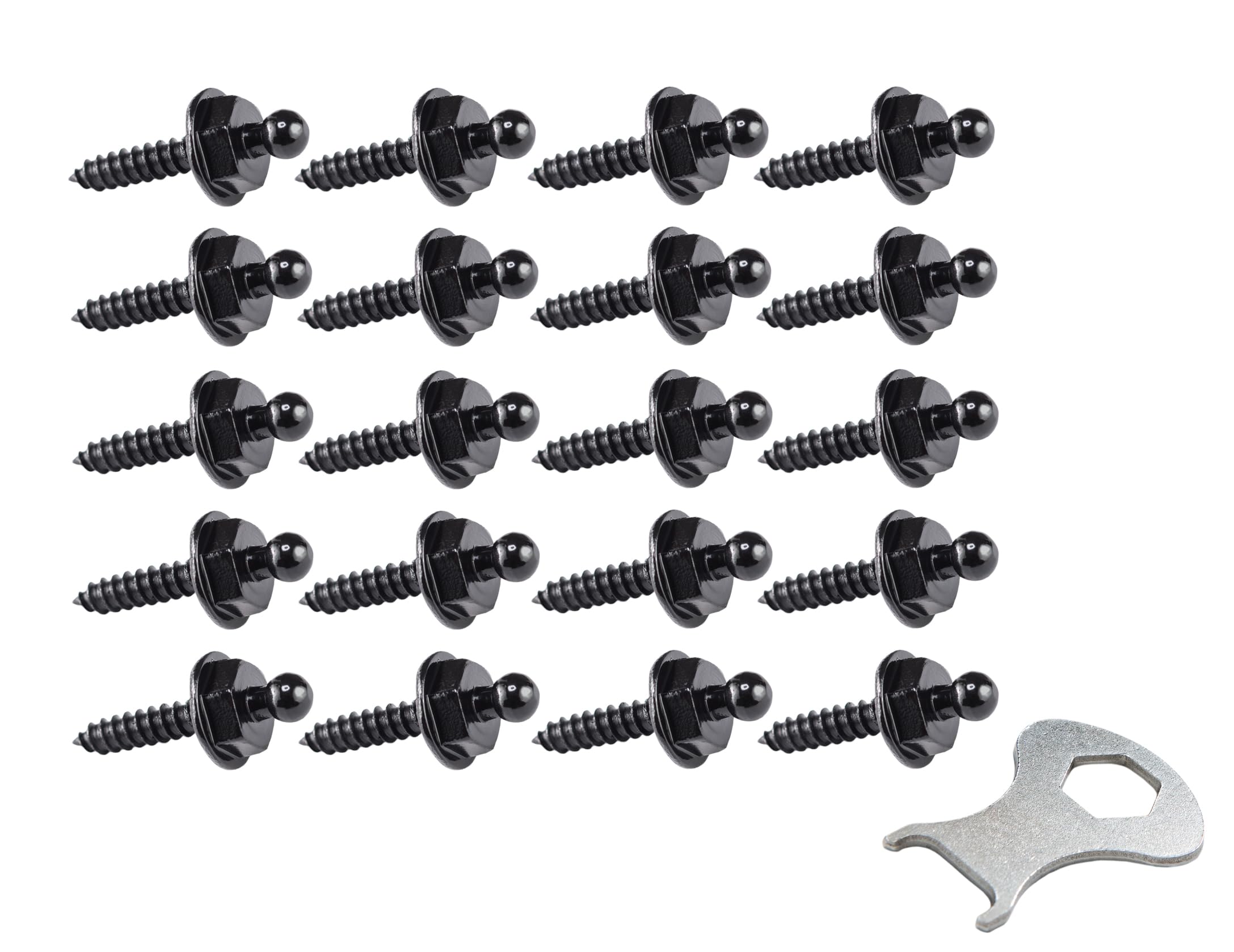 Tenax Black 20 Base Tapping Screws 4.2 x 16 mm + 1 Tenax Key