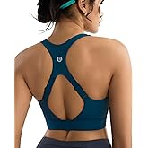 RUNNING GIRL Adjustable Straps High Impact Sports Bra for Women,High Support Workout Sports Bras with Sewn in Pads