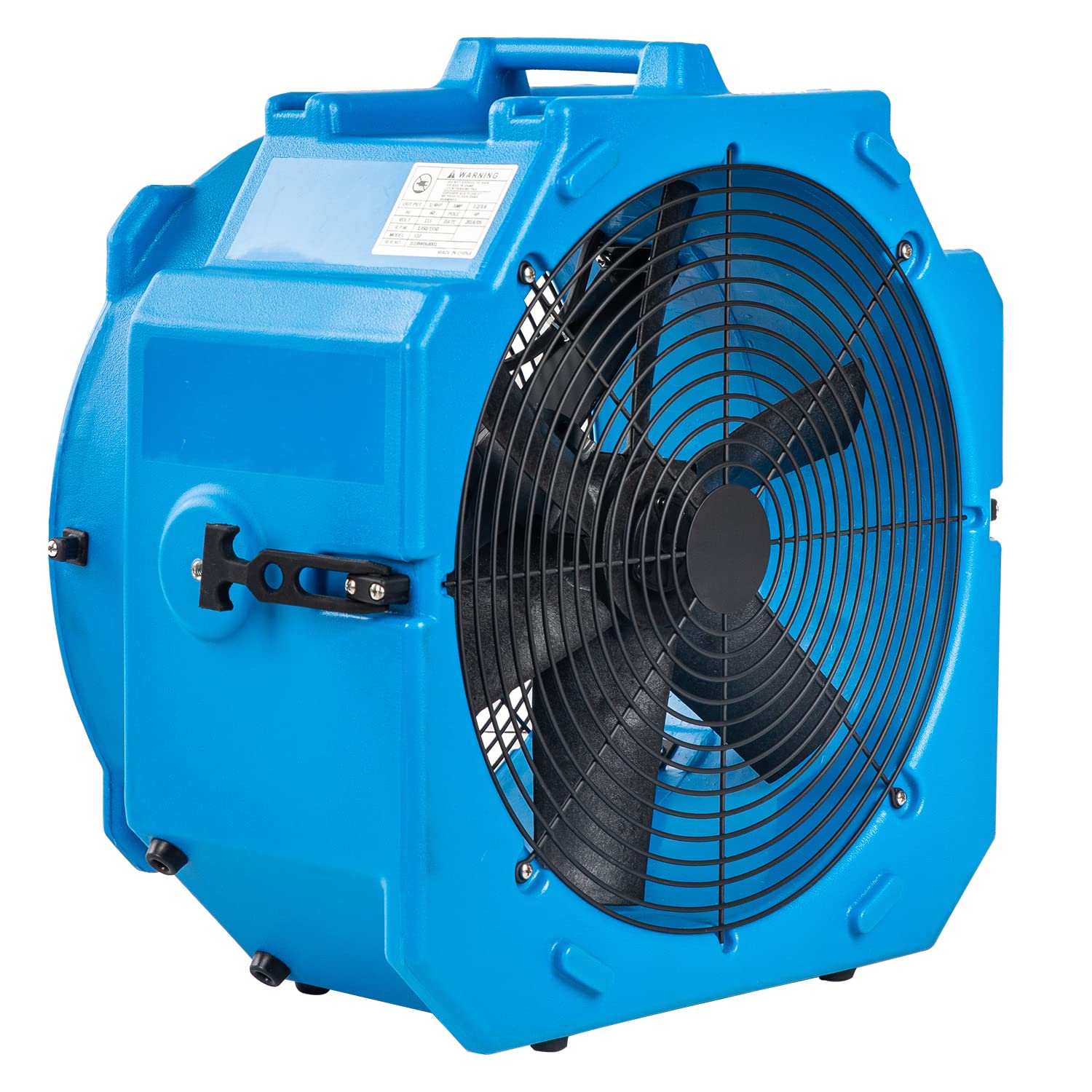 MOUNTO AM25AX 2-Speed 1/4 HP 4000 CFM 18-Inch Axial Fan Air Mover Blower with Roto-Mold Housing for Water Damage Restoration, Air Cooling, Ventilation, and Drying - Powerful Industrial Fan