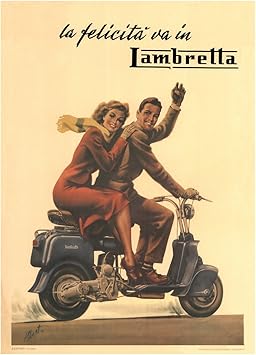 Lambretta Model B Poster Amazon Co Uk Car Motorbike