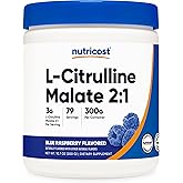 Nutricost L-Citrulline Malate 2:1 (300 Grams) (Blue Raspberry)