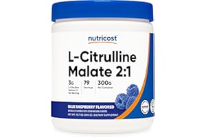 Nutricost L-Citrulline Malate 2:1 (300 Grams) (Blue Raspberry)