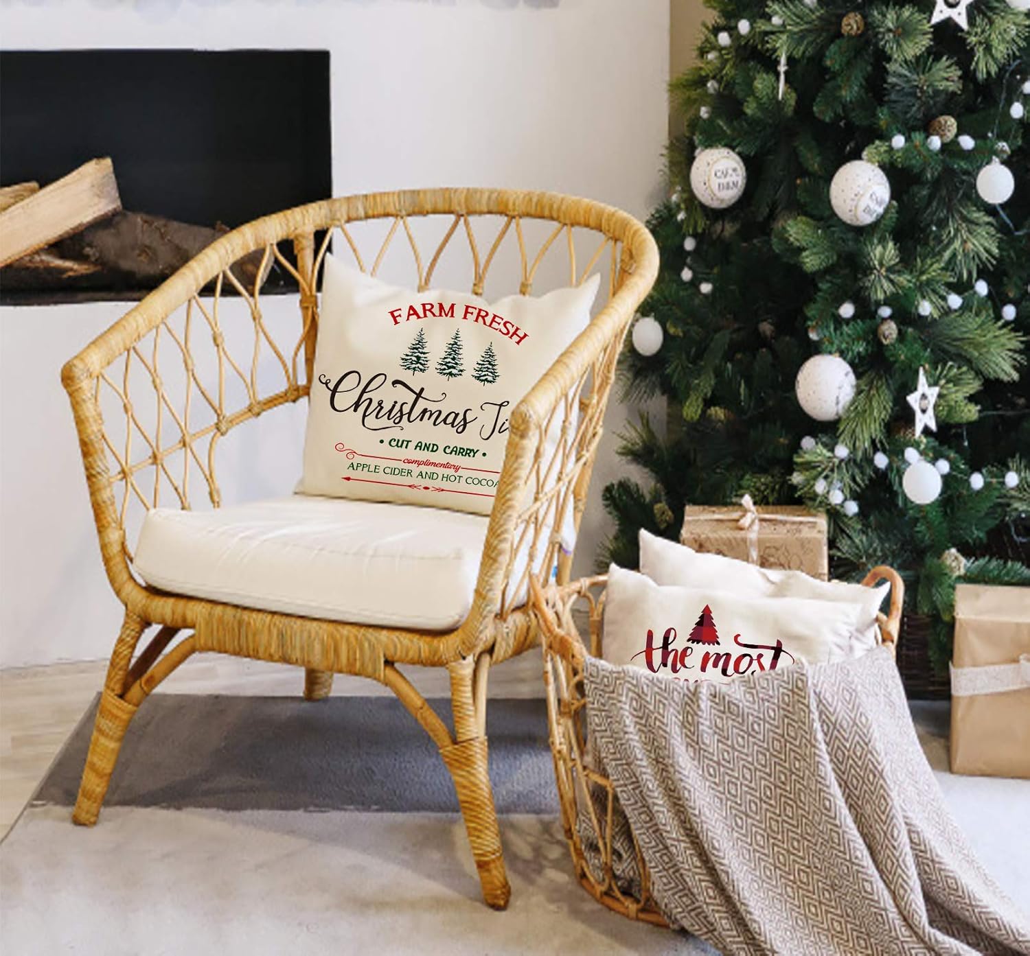 Korlon 4 Pcs Christmas Pillow Covers 18x18 Inch, Decorative Christmas Smile Snowman Pillow Covers, Linen Christmas Throw Pillow Covers Suit for Sofa, Couch, Bed and Car: Home & Kitchen