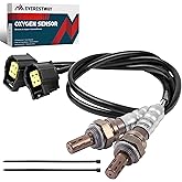 EVERESTWAY 234-4587 56041698AA Oxygen Sensor Downstream/Upstream Compatible for Chrysler Dodge Charger Challenger Dakota Ram 1500 Jeep Wrangler Commander Mitsubishi Raider 2PC