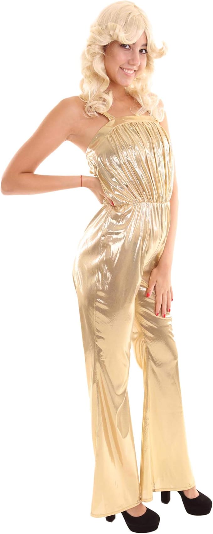 gold disco jumpsuit
