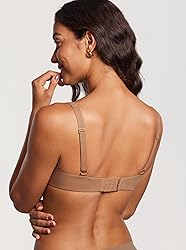 DOBREVA Women's Unlined Balconette Bra Underwire
