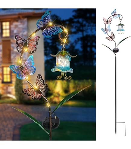 Bshine Solar Garden Decoration Outdoor Light - Waterdrop Metal