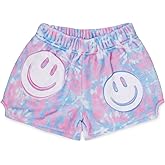 iscream Big Girls Silky Soft Pretty Print Plush Fleece Shorts - Boho Bliss Collection