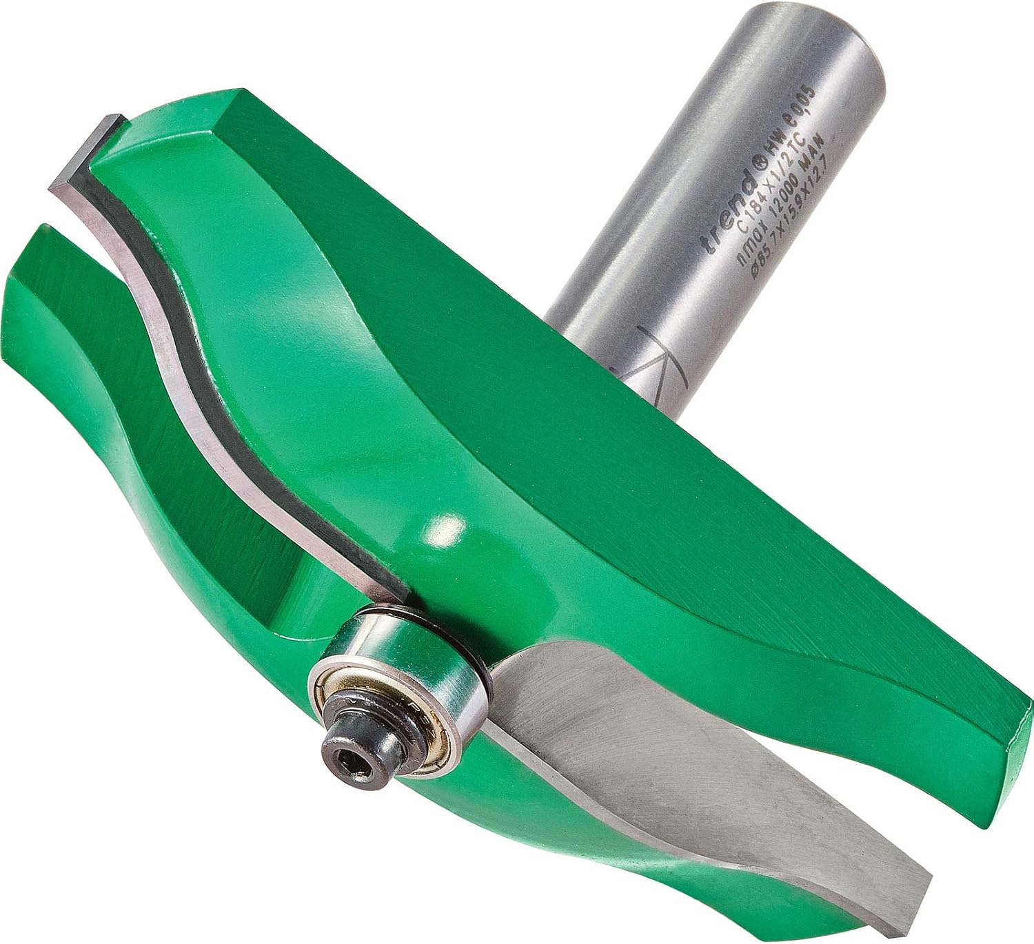 Trend CraftPro Panel Raiser Router Cutter, 1/2 Inch Shank, 22mm Radius and 86mm Cut Diameter, Tungsten Carbide Tipped, C184X1/2TC
