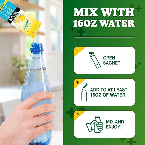 ZERO SUGAR LEMON HYDRATION JUICE PACKETS – 100% SUGAR FREE, NATURAL SWEETENED, DIABETIC, KETO & FASTING FRIENDLY – MADE WITH REAL FRUIT & CLEAN INGREDIENTS – ALL SUGAR REMOVED NATURAL BEVERAGE JUICE -10 STICKS