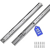 LONTAN Soft Close Drawer Slides 22 Inch Side Mount Heavy Duty Cabinet Drawer Glides 10 Pairs - Ball Bearing Full Extension Ki
