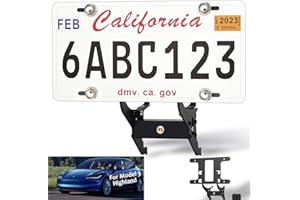 NANAHOLY 2025 License Plate Frame for Tesla Model 3 2024 Highland Front License Plate Holder (Plate Holder-Gen 2, Model 3 2024+)