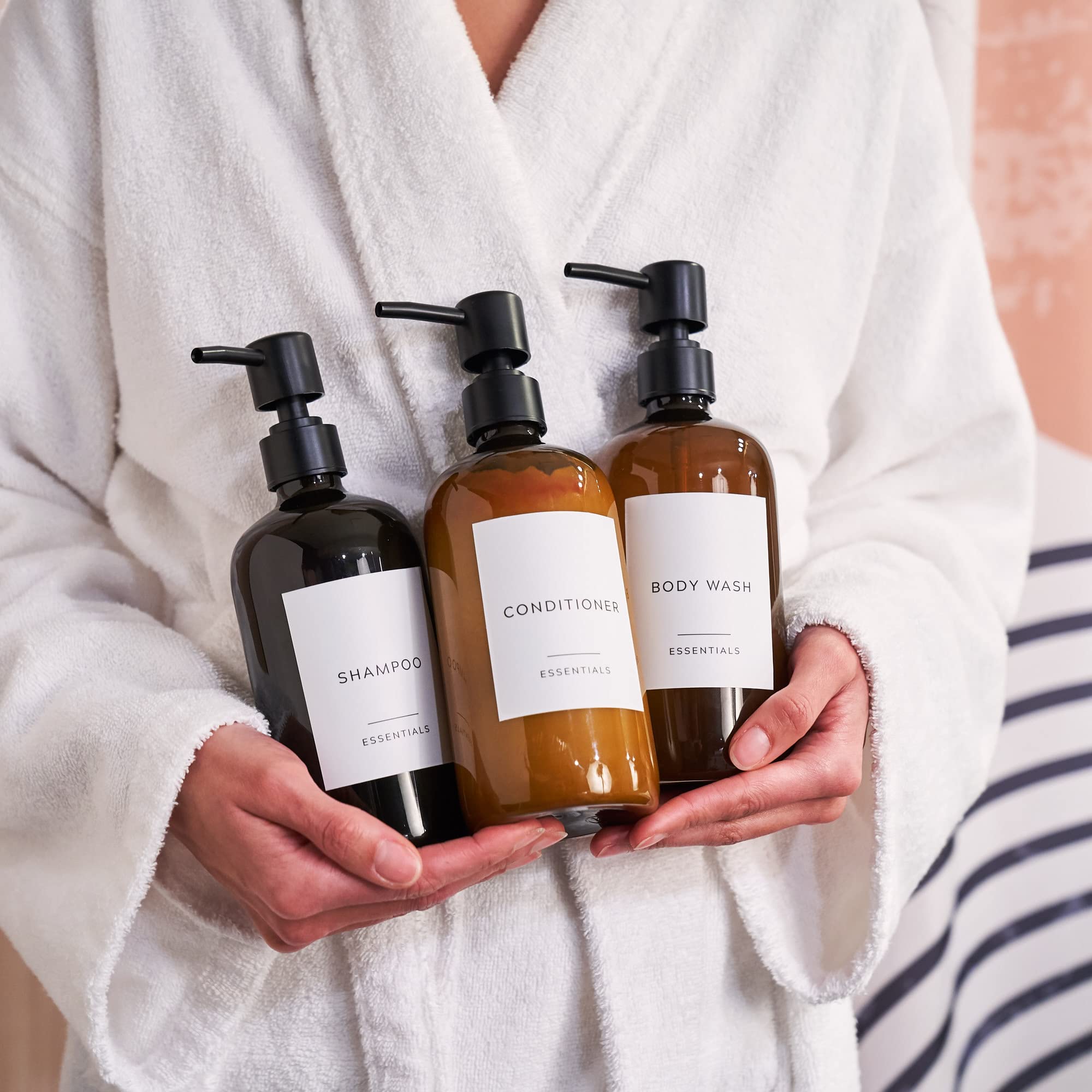 Stylish Shampoo Dispenser Set