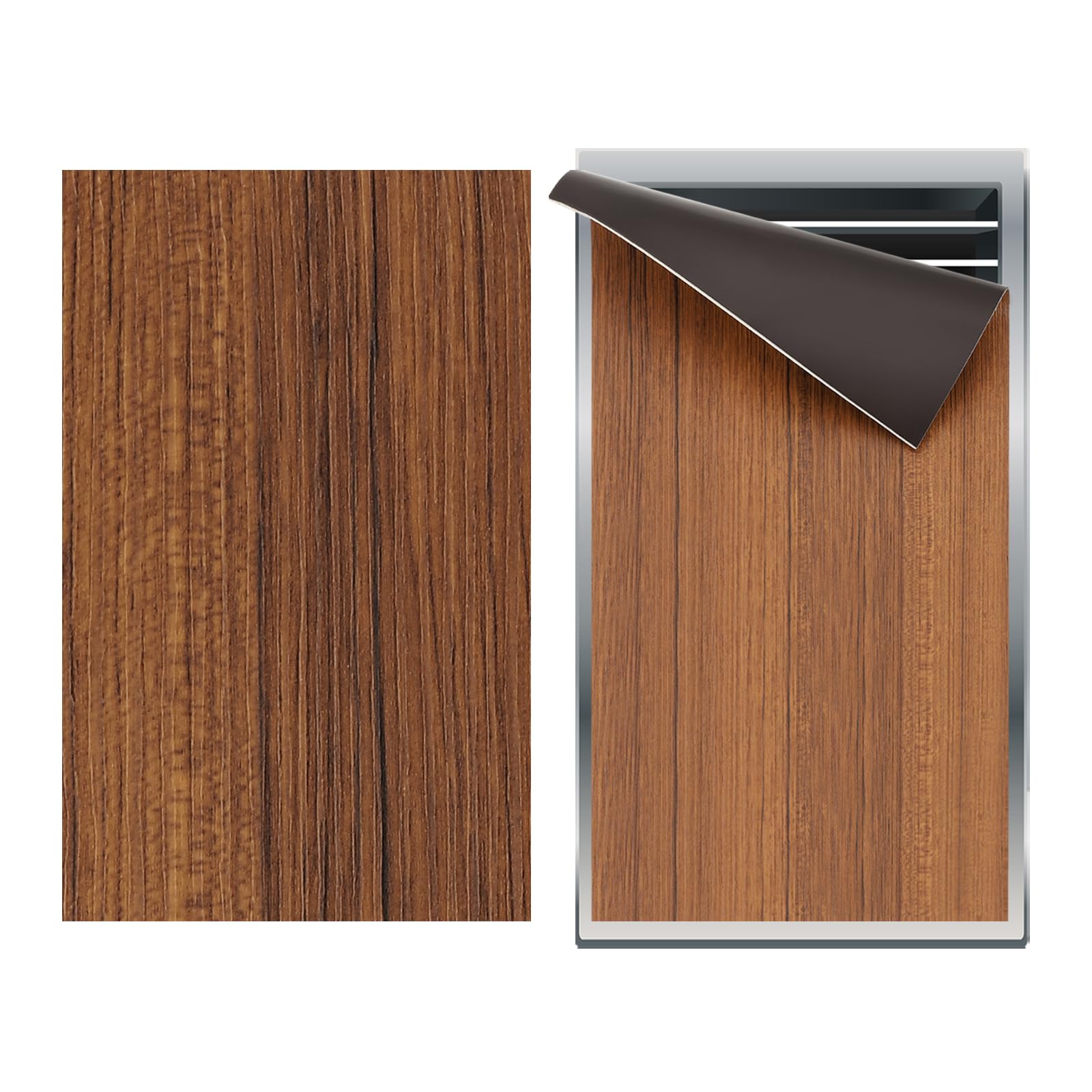 PATIKIL 14"x7.5" Magnetic Vent Cover, Floor Wall Air Registers Cover High Strength Magnetic Vent Blocker for Home RV HVAC Fireplace Furnace, Wood Grain Color