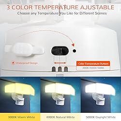 JJC 4600LM 3CCT Selectable LED Security Lights