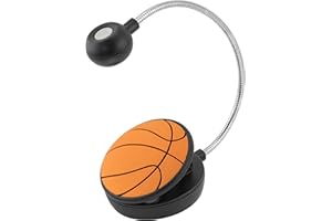 WITHit Clip On Book Light – Dimmable LED Reading Light for Books and eBooks, Reduced Glare, Portable, Cute Bookmark Light for Kids & Adults, Batteries Included (Basketball, in The Zone)