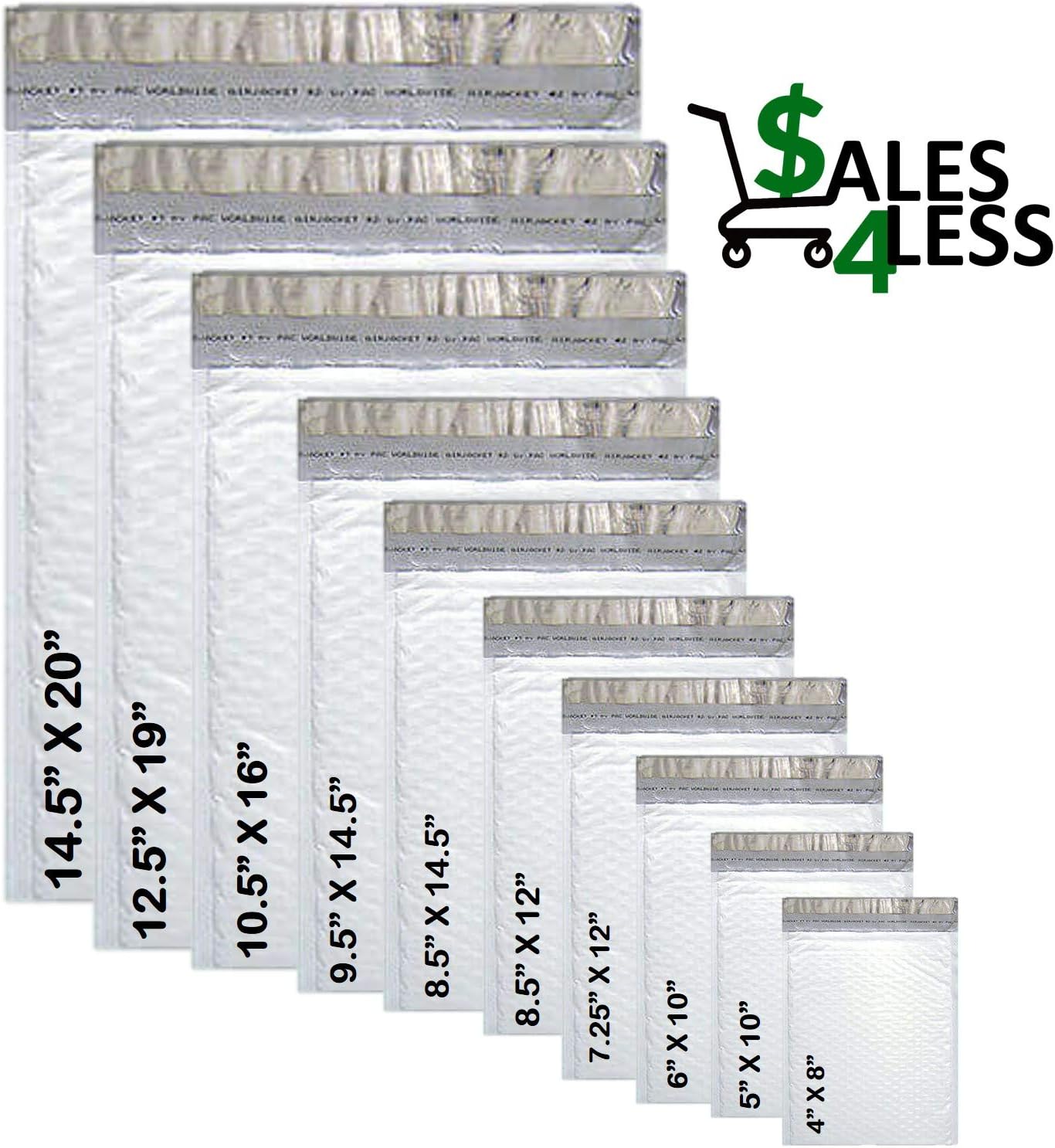 Sales4Less #5 Poly Bubble Mailers 10.5X16 Inches Padded Envelope Mailer Waterproof Pack of 10 : Office Products