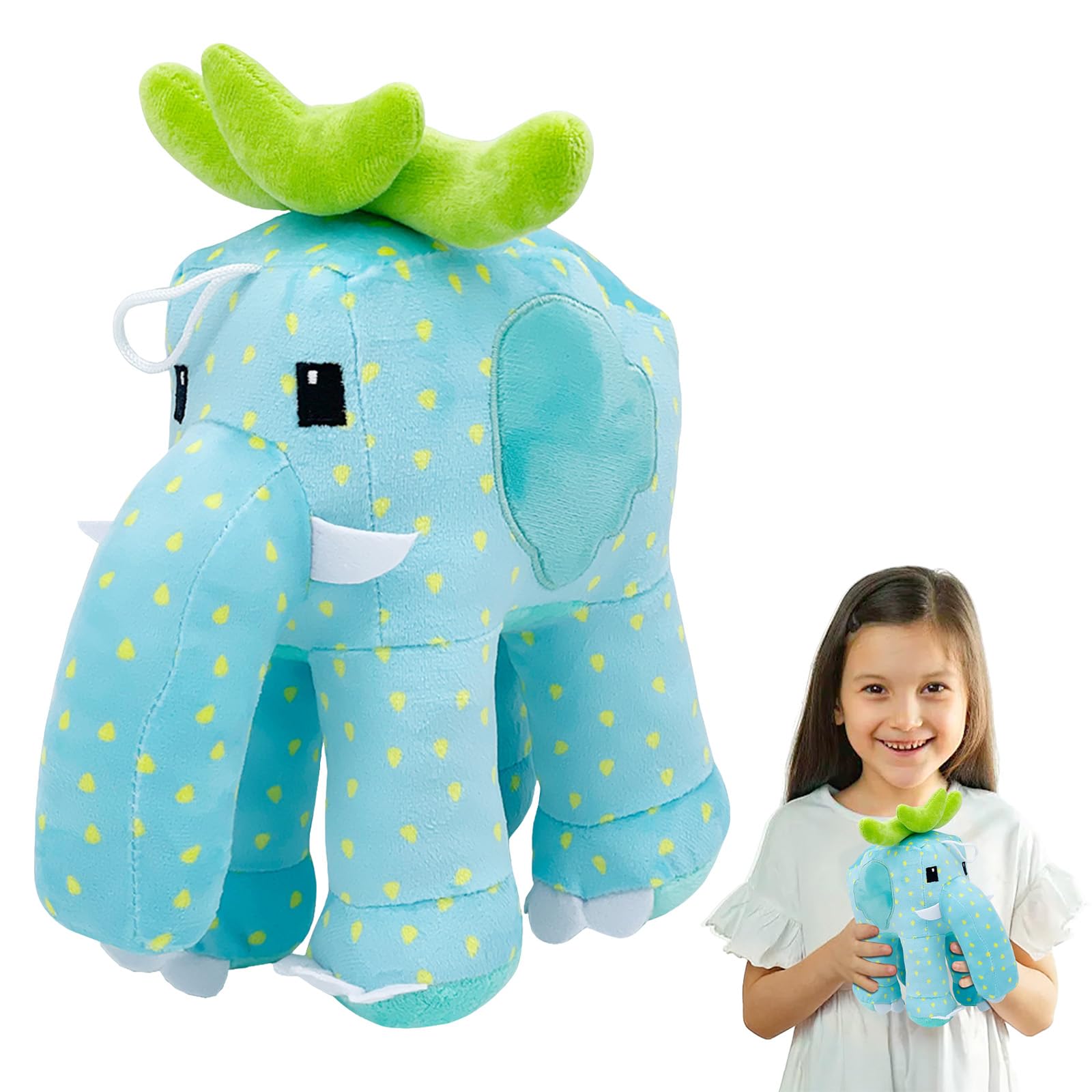 CavspkArt Steal a Brainrot Cute Games Plush - Strawberry Elephant Plush, Cartoon Figures Pillow Brainrot Plush, Stuffed Animals Gifts for Fans Kids Adults Home Decor (A1)