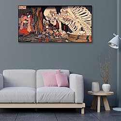 Utagawa Kuniyoshi Canvas Wall Art Witch Takiyasha