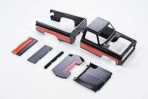 FAIR RC FMS FCX18 Rc Car Parts RC Crawler RC Trucks Parts Replacement Accessory for 1/18 K10: Body Shell Black/Red