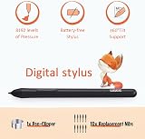 Ugee S640 Drawing Tablet Battery-Free Pen 8192 Pressure 6.3x4 in 10 Keys view 3