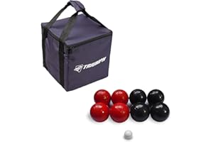 Triumph Sports Triumph 100mm Classic Bocce Ball Set - Includes 8 Bocce Balls, Jack and Carry Case