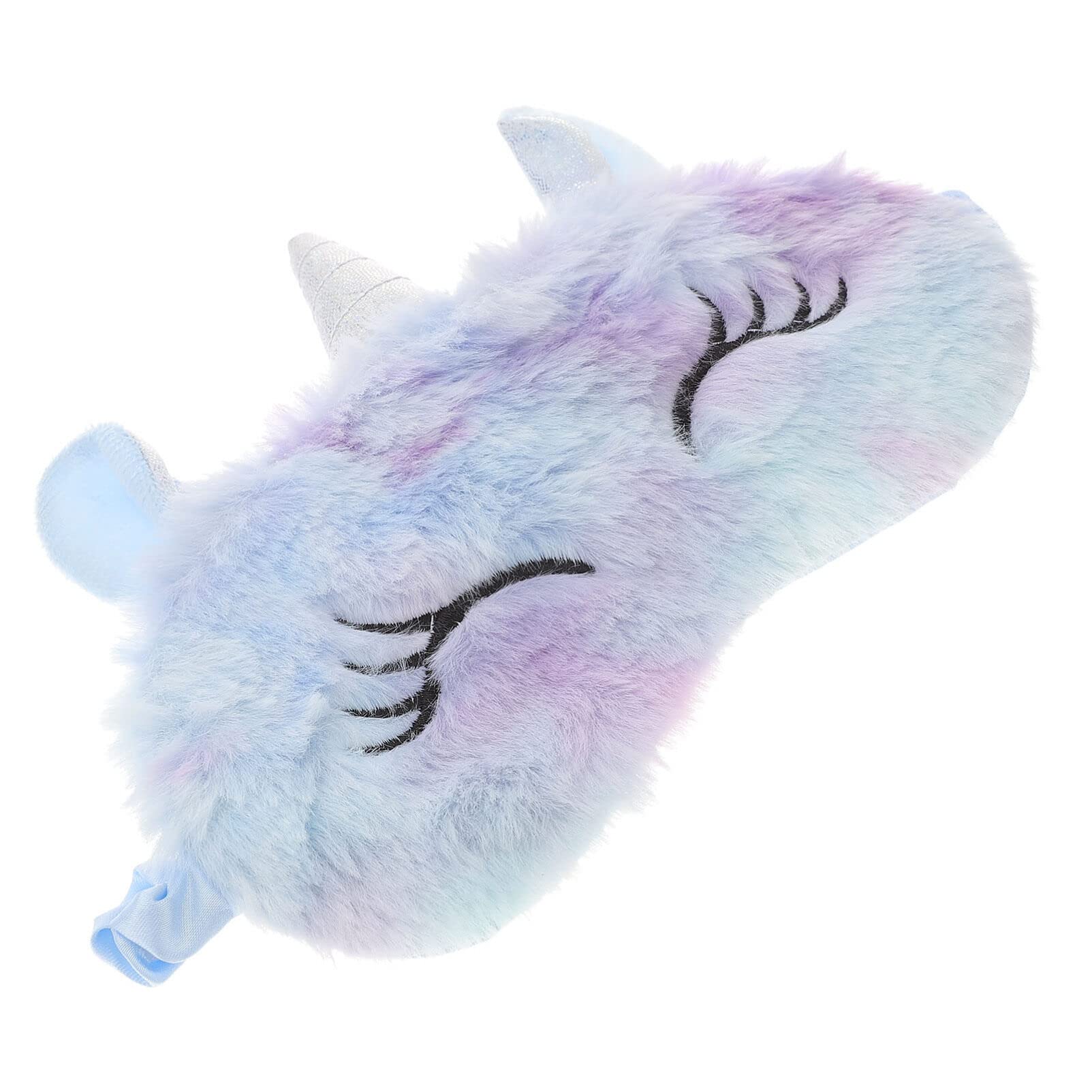 VALICLUD Cartoon Sleeping Eye Mask Plush Patch Shading Sleep Blindfold Cute Eyemask for Boys and Girls Sleep Aid