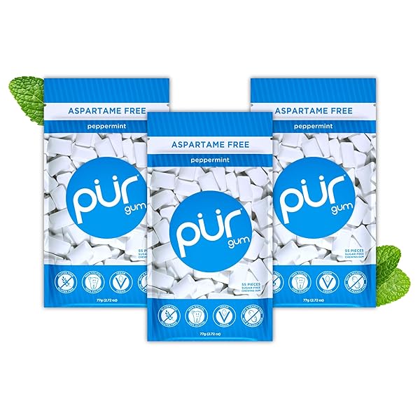 PUR GUM | ASPARTAME FREE CHEWING GUM |...