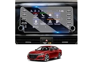 Moonlinks Compatible with Honda Accord 2018 2019 2020 2021 2022 Tempered Glass Screen Protector,High Definition 9H Hardness Tempered Glass 8-inch Screen Protector (Not fit for 7-Inch 7 Holes)
