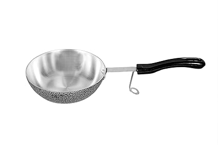 EVERGOLD Aluminium Wide Tadka Pan | Wagharia Diameter 14.5 cm