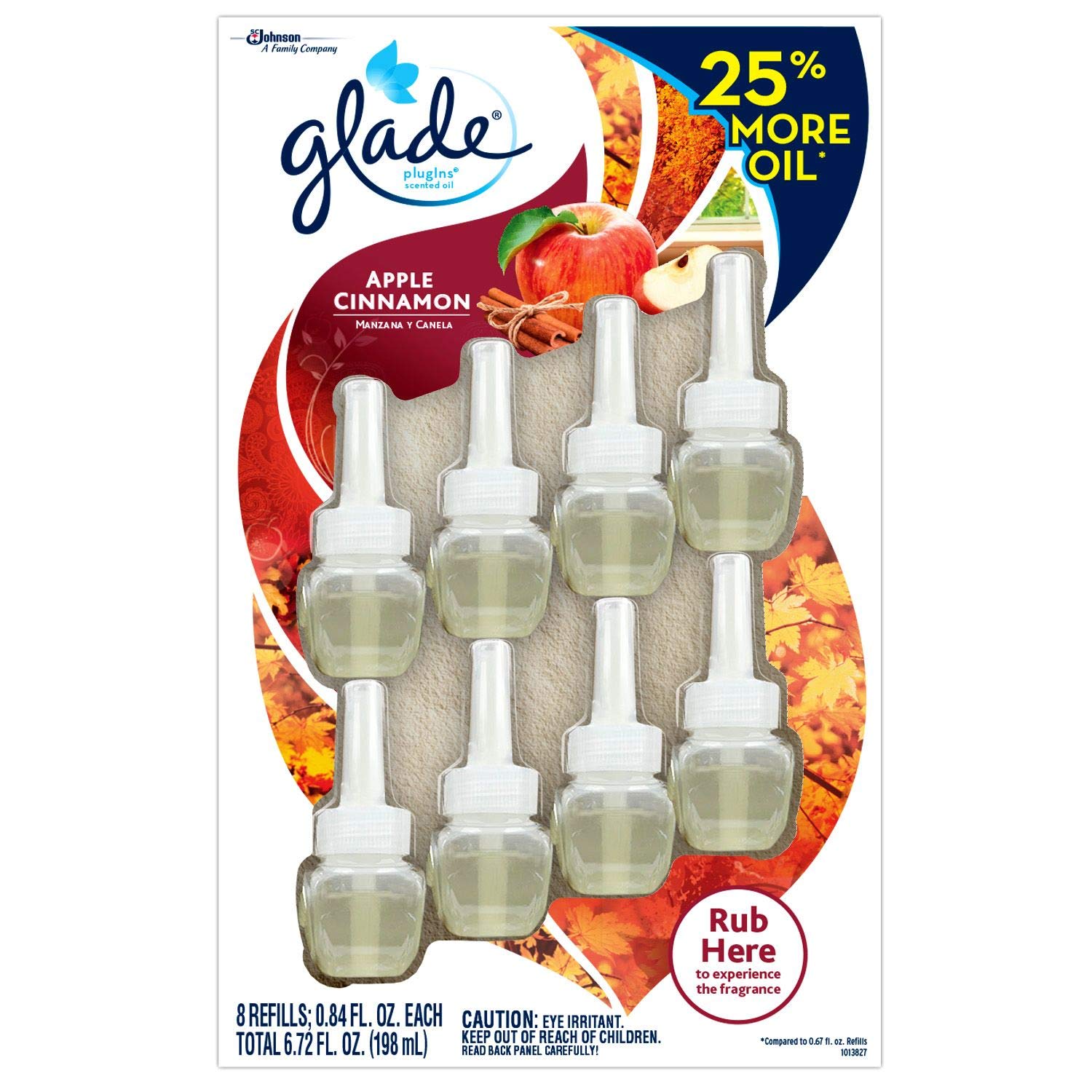 Glade Limited Edition PlugIns Scented Oils Refills 8 Ct Apple
