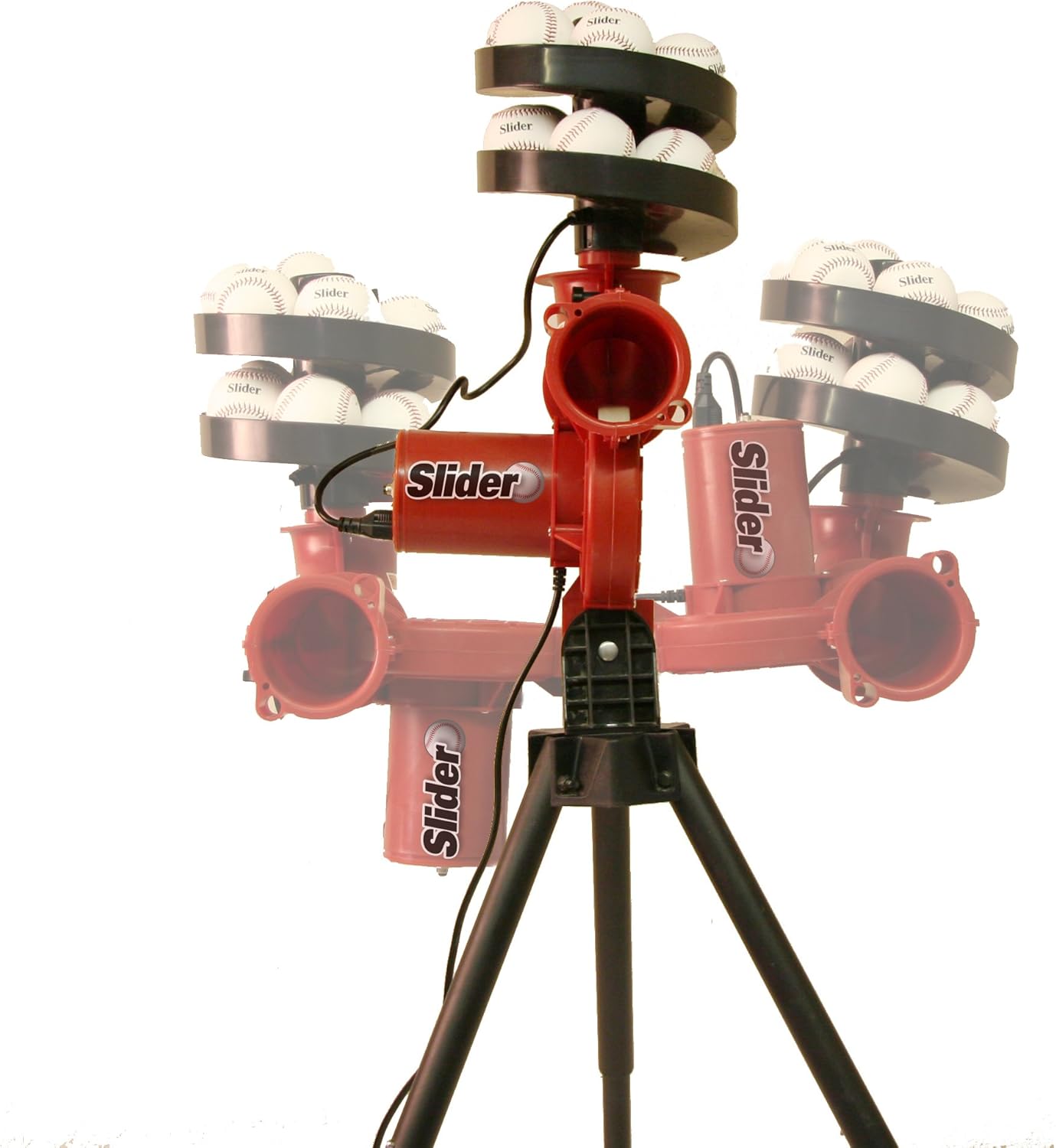 HEATER SPORTS Slider Lite Curveball Baseball Pitching Machine for Kids, Teens, and Adults, Uses Pitching Lite Machine Baseballs & Plastic Baseballs, Includes Automatic Ballfeeder : Baseball Pitching Machines : Sports & Outdoors