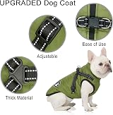 LUOWAN Warm Dog Coat with Harness Waterproof Winter Coat for Small Medium Large view 5