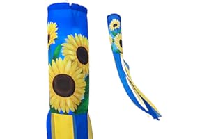 Madrona Brands Sunflower Windsock | Durable Outdoor Hanging Decoration | Yard, Garden, Patio, Home and More | 48-Inch11