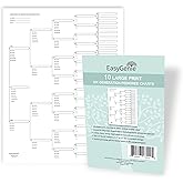 EASYGENIE 10 LARGE PRINT Six Generation Pedigree Charts for Ancestry | Archival-Quality Genealogy Forms