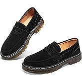 SENNYO Women's Suede Penny Loafer Comfort Driving Moccasins Casual Slip-Ons Loafer Flats Fashion Women Business Work Shoes