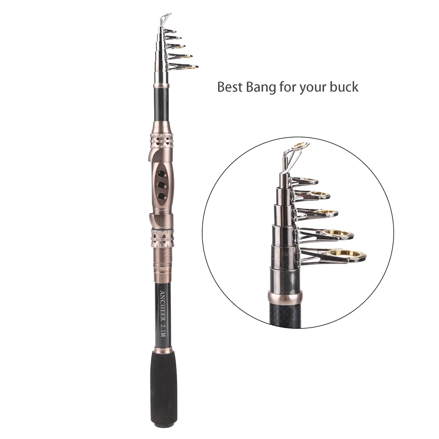  Carbon Telescopic Fishing Rod Fiber Travel