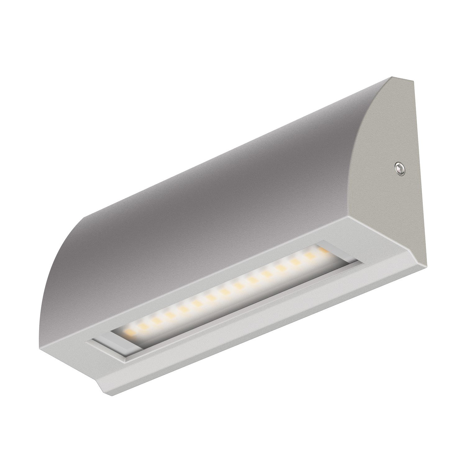 ledscom.de LED wall Light/Staircase Light SEGIN for Outdoors, IP54, Flat, Downlight, Grey matt, Angular, 3.8 W, 265lm, Warm White โ image 1