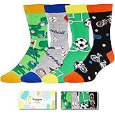 HAPPYPOP Sports Gifts for Kids - Bike Golf Gift, Soccer Baseball Socks for Boys 4-18 Years